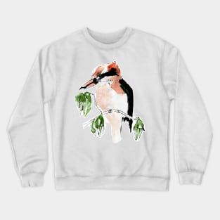 Watercolour Kookaburra amongst the Gum Leaves Crewneck Sweatshirt